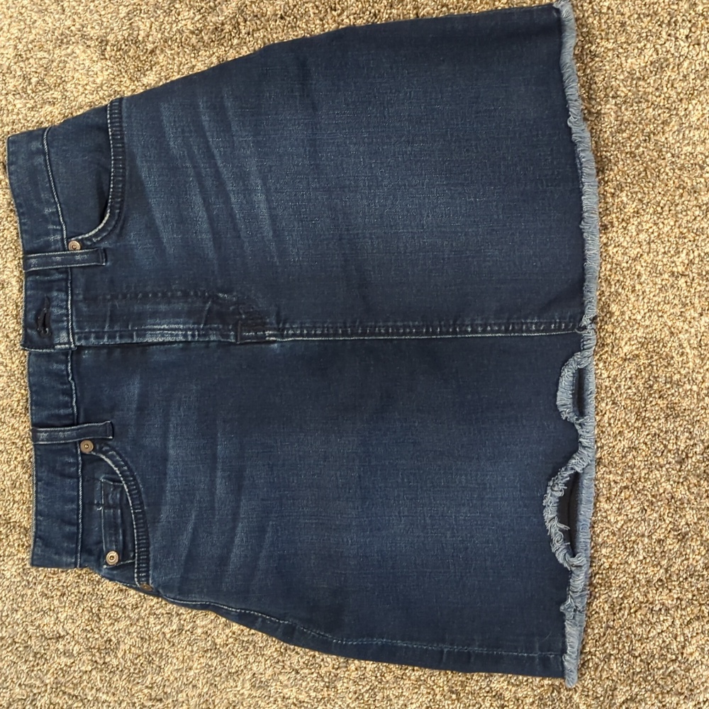 7 For All Mankind Indigo Women's Jean Skirt Size 24
